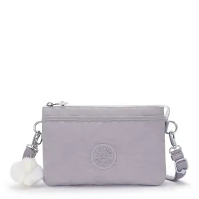 Kipling Riri Tender Grey Large Pouch with Crossbody Strap C2I7590-1FB