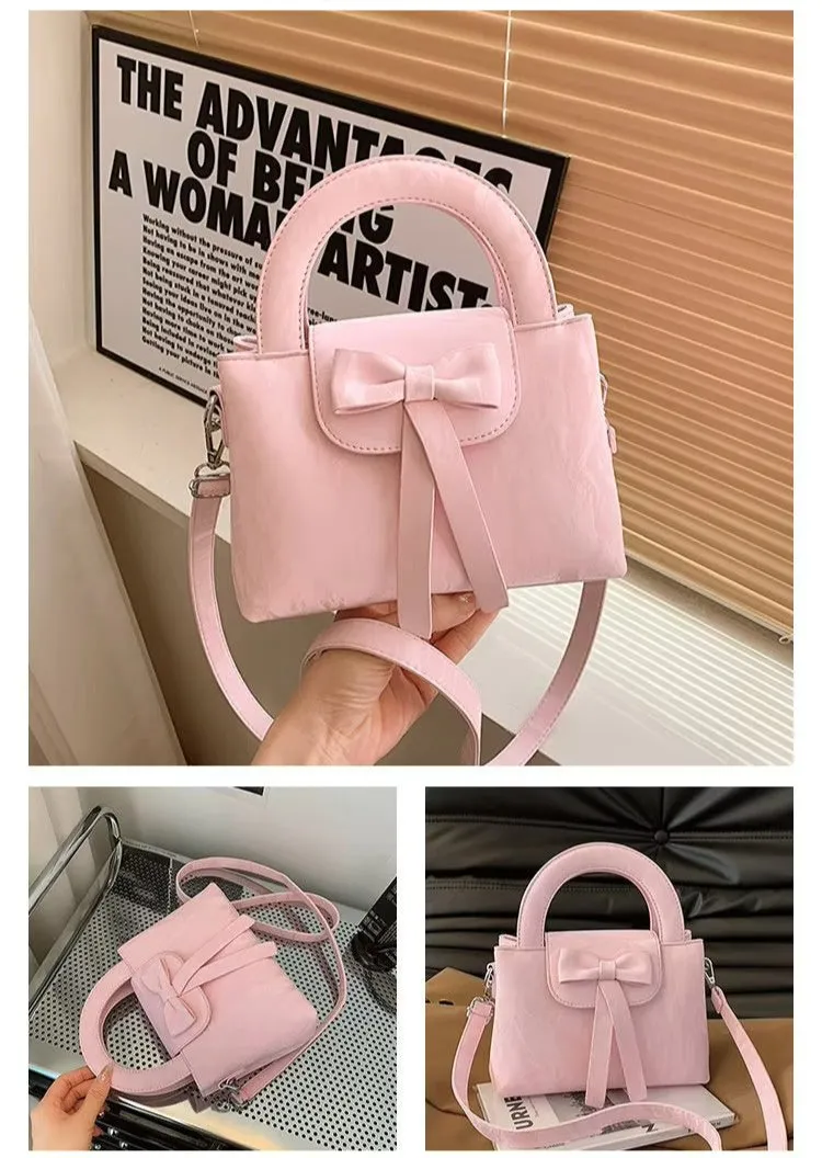 Korean Bowknot Square Handbags