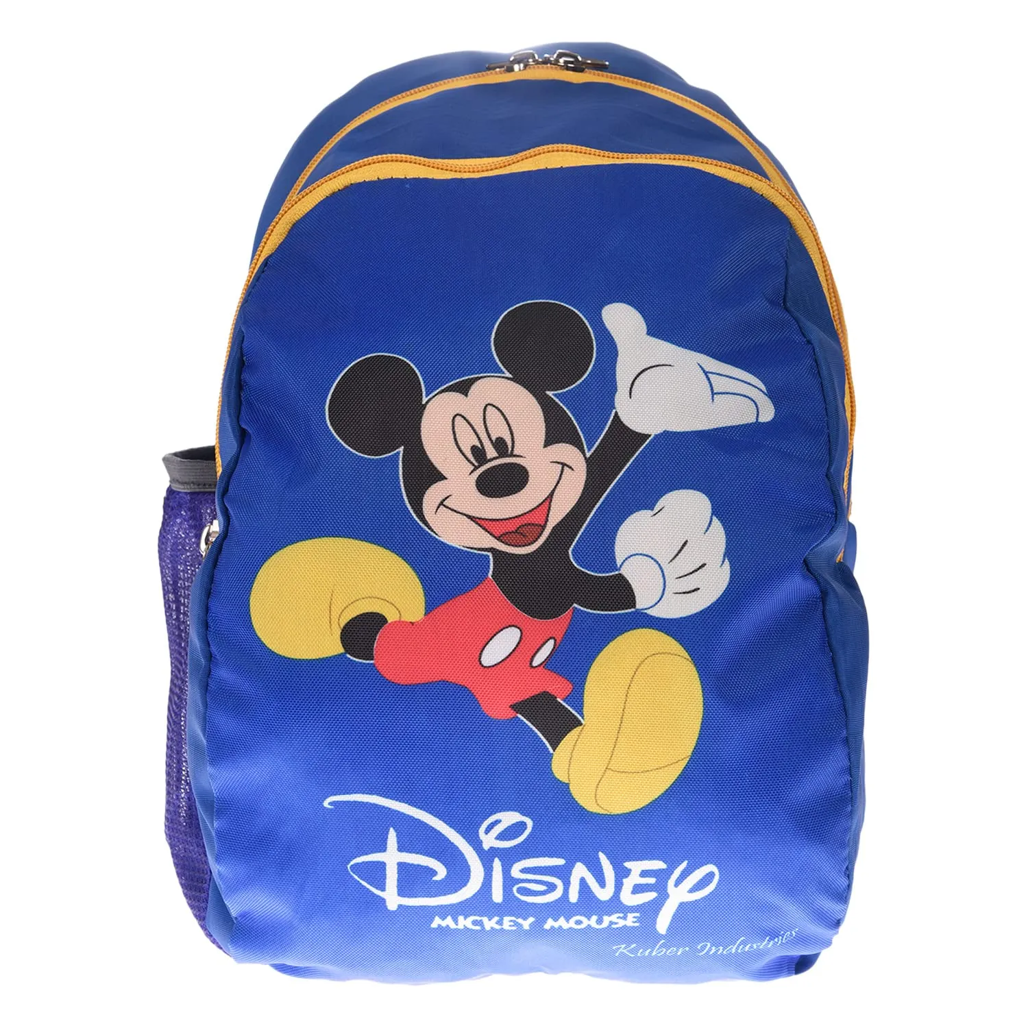 Kuber Industries Disney Mickey School Bag | Kids School Bags | Student Bookbag | School Bag for Girls & Boys | School Backpack for Kids | 2 Compartments School Bag | Blue