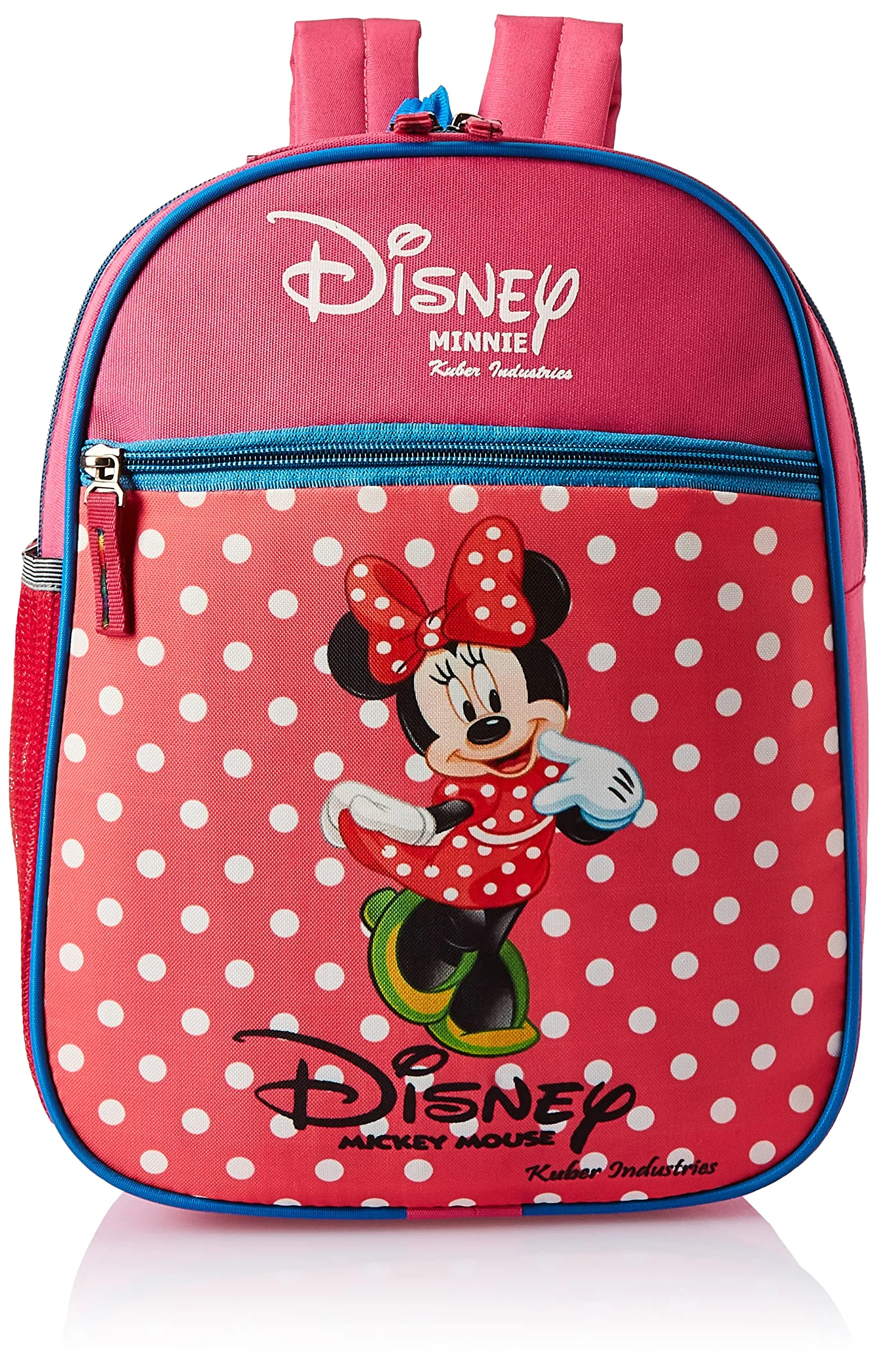 Kuber Industries Disney Mickey School Bag | Kids School Bags | Student Bookbag | School Bag for Girls & Boys | School Backpack for Kids | 2 Compartments School Bag | Red