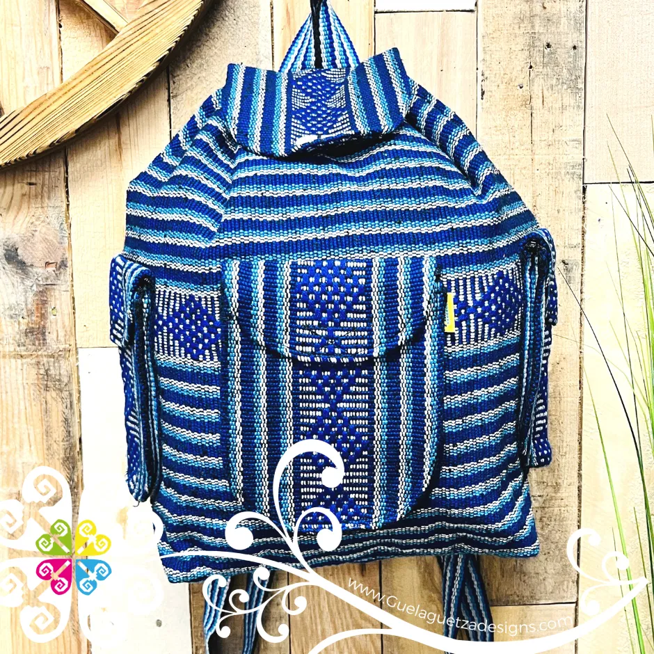 Large Boho Backpack with 3 Pockets - - Mochila Escolar