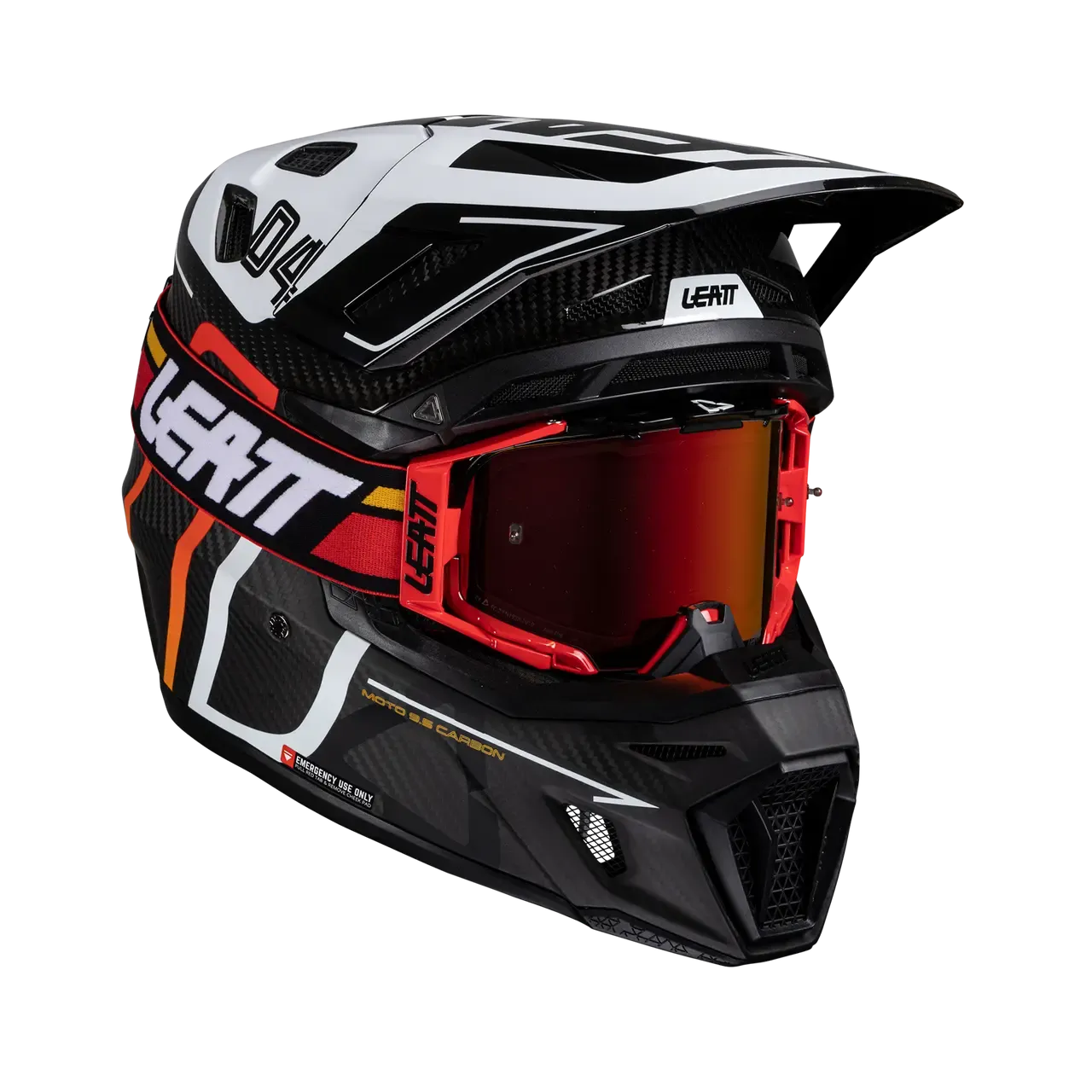 Leatt 9.5 Moto Carbon Helmet Kit w/ 6.5 IRIZ Goggles V25