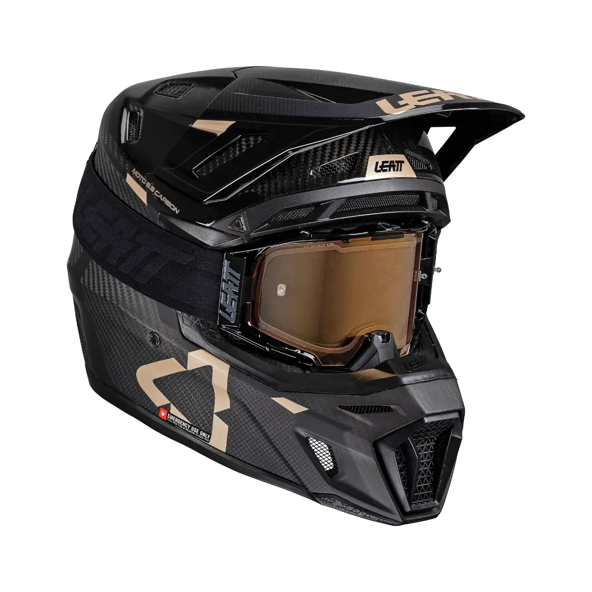 Leatt 9.5 Moto Carbon Helmet Kit w/ 6.5 IRIZ Goggles V25