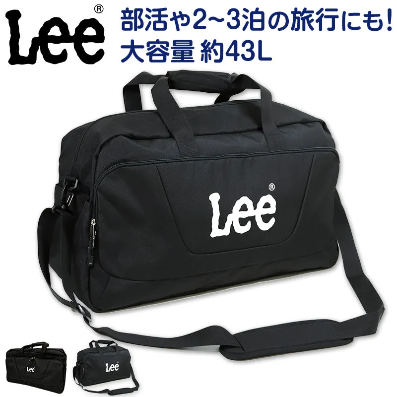 Lee ボストンバッグ 大容量 横幅58cm×高さ33cm×マチ28cm (旅行 アウトドア 収納 部活 スポーツバッグ スポーツバック バッグ ボストンバック ブランド 二泊 三泊 大きい 大きめ) (送料無料)