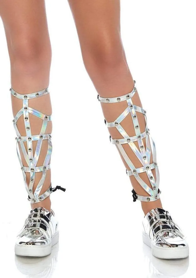 Leg Avenue Iridescent Studded Shin Guards