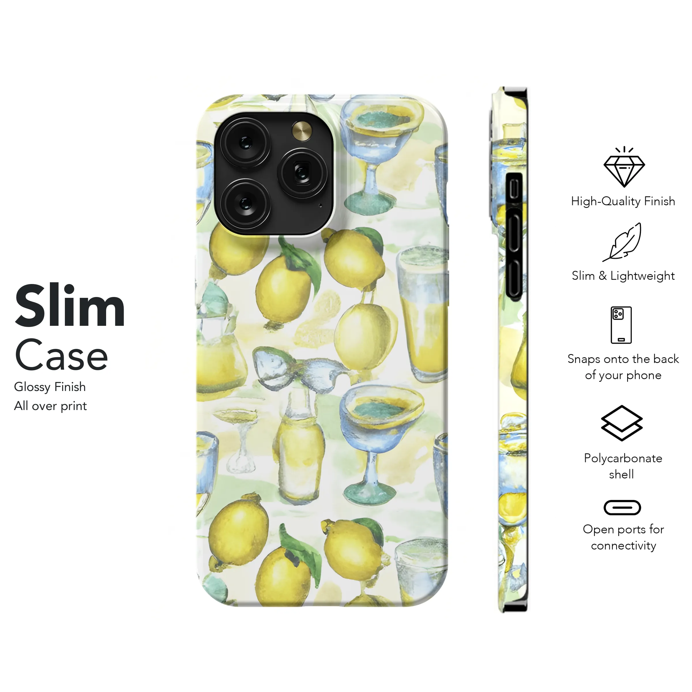 Lemon Phone Case iPhone Samsung Cover Pixel 3682