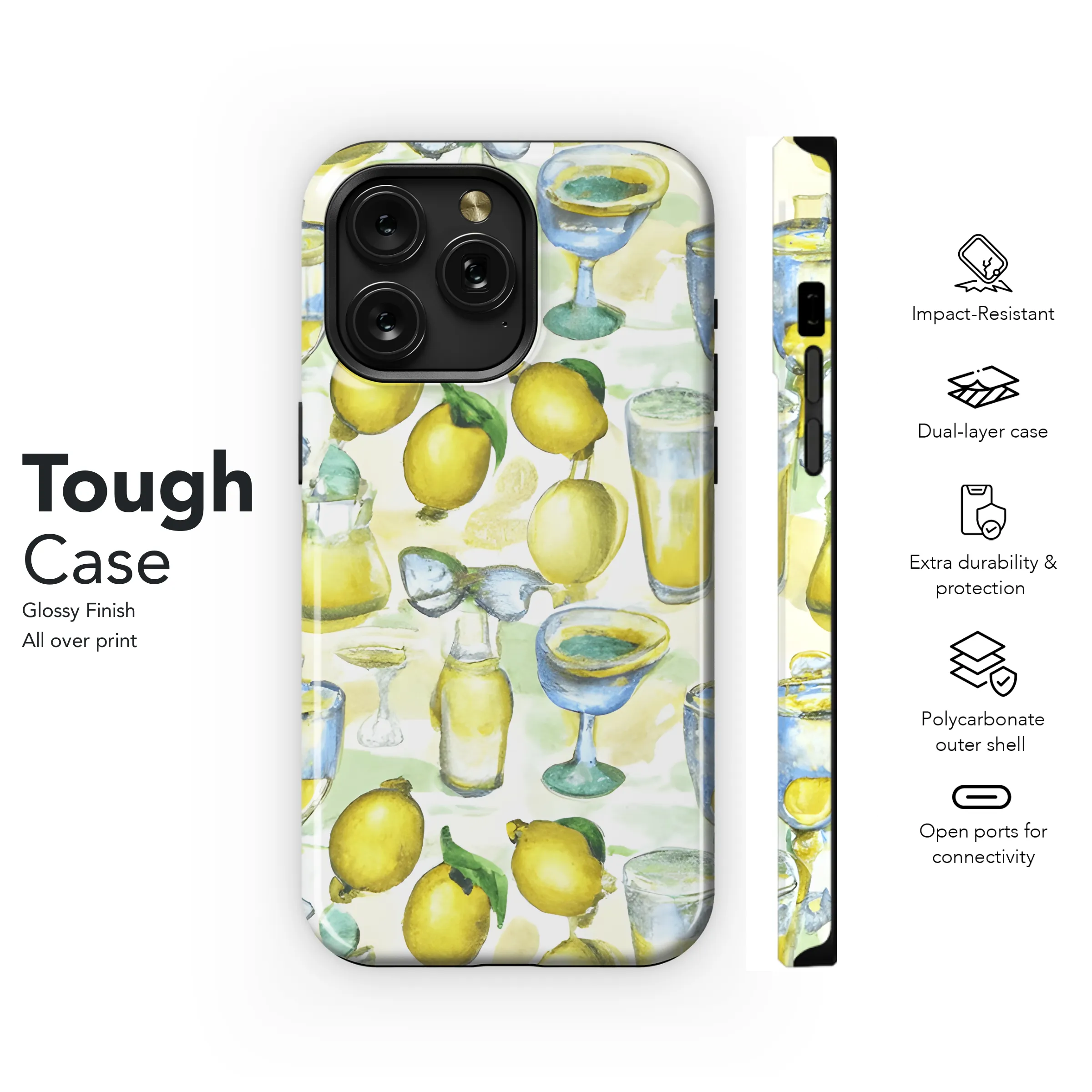 Lemon Phone Case iPhone Samsung Cover Pixel 3682