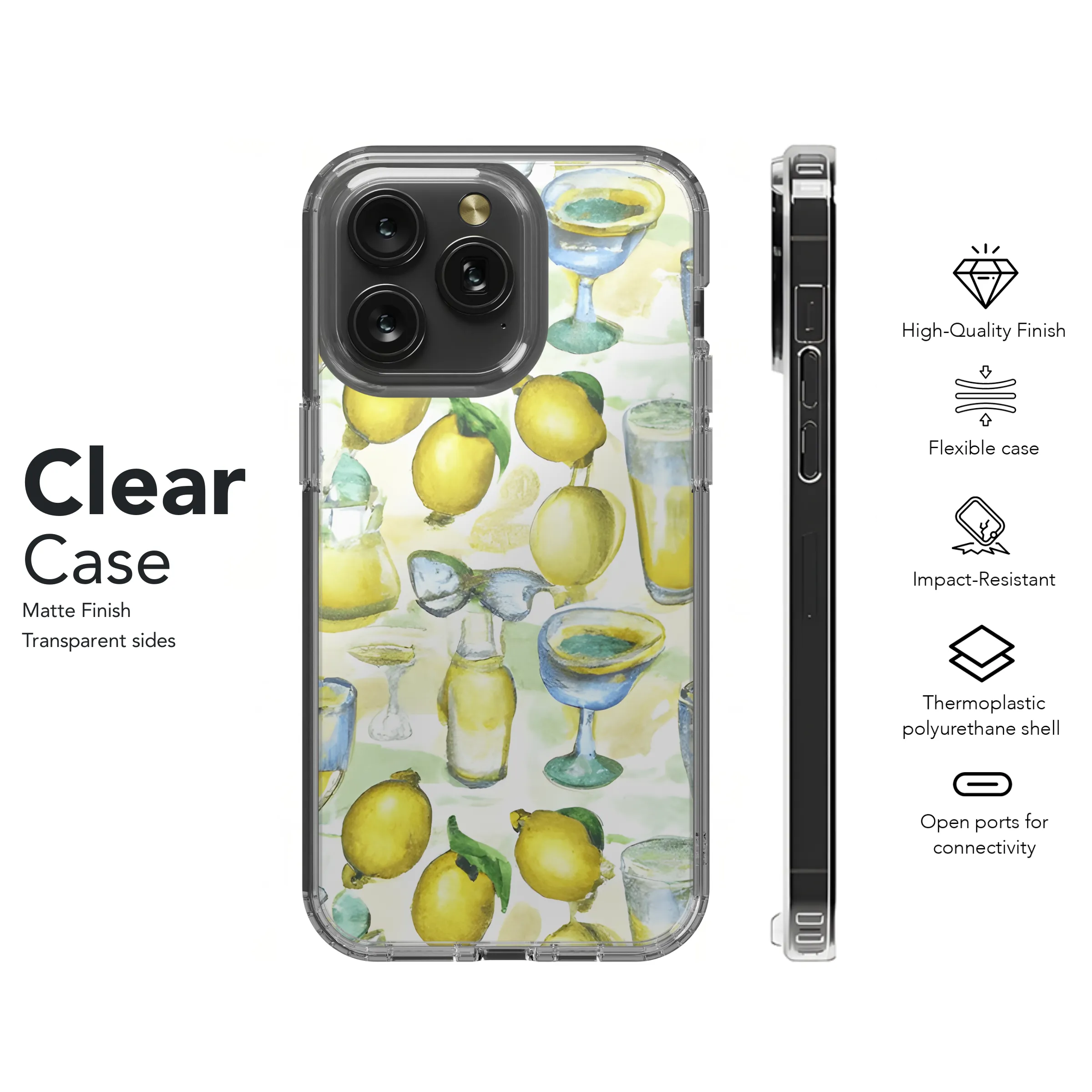 Lemon Phone Case iPhone Samsung Cover Pixel 3682