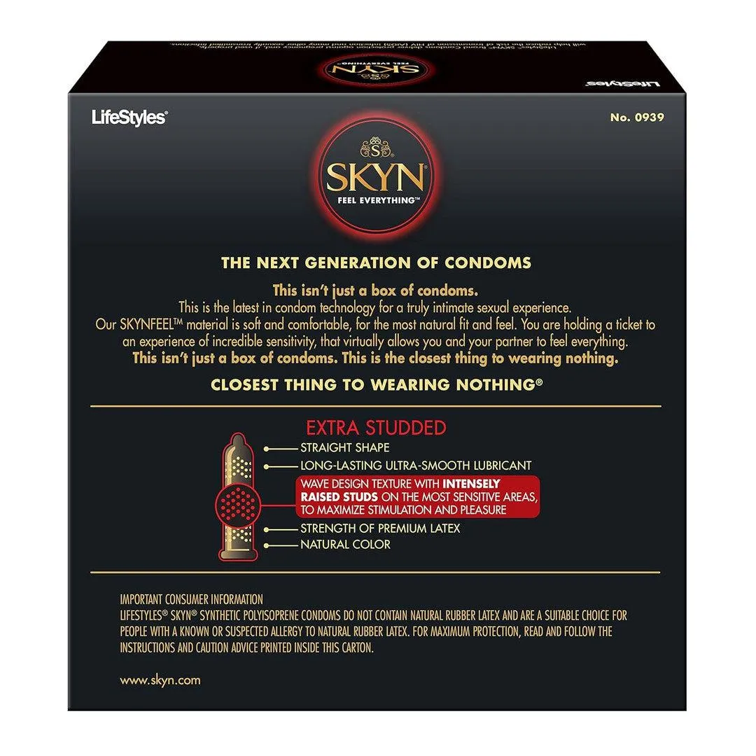 LifeStyles SKYN Extra Studded Condoms