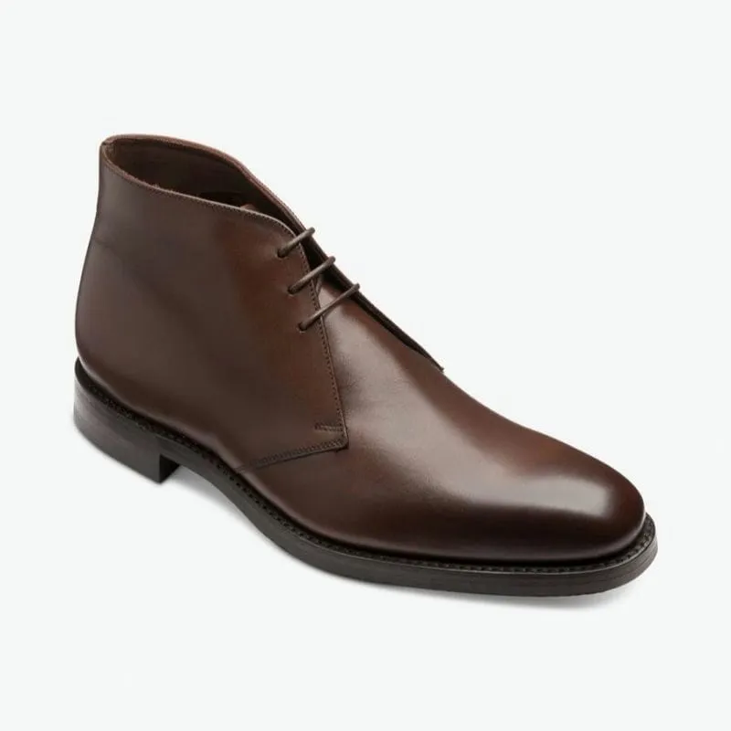 Loake Pimlico Leather Chukka Boot - Dark Brown