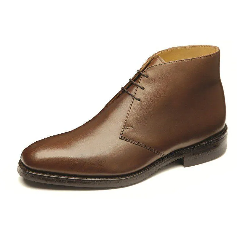 Loake Pimlico Leather Chukka Boot - Dark Brown