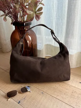 London Suede Brown Bag