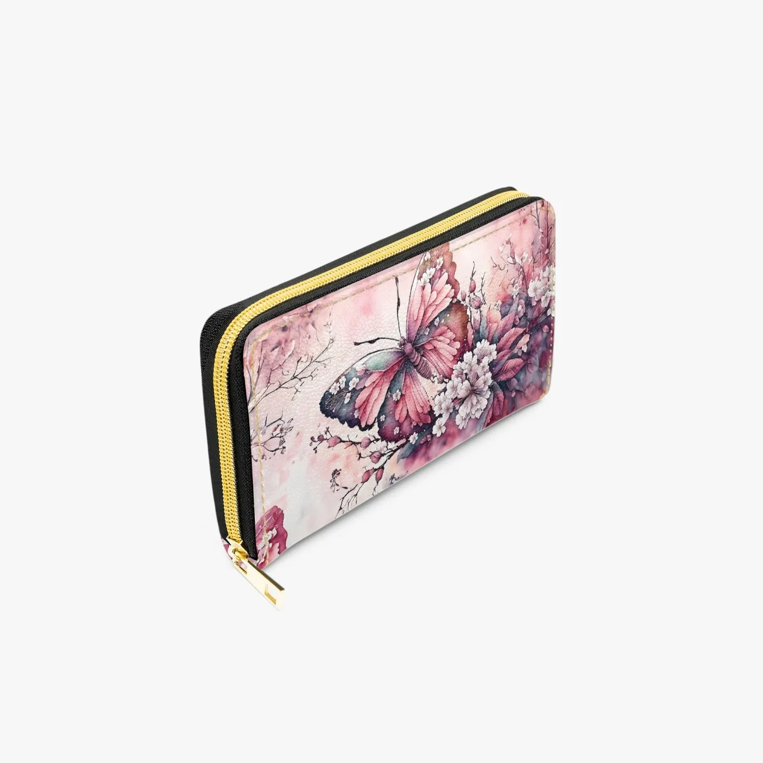 Long Type Zipper Purse, Butterfly Dreams. awd-551