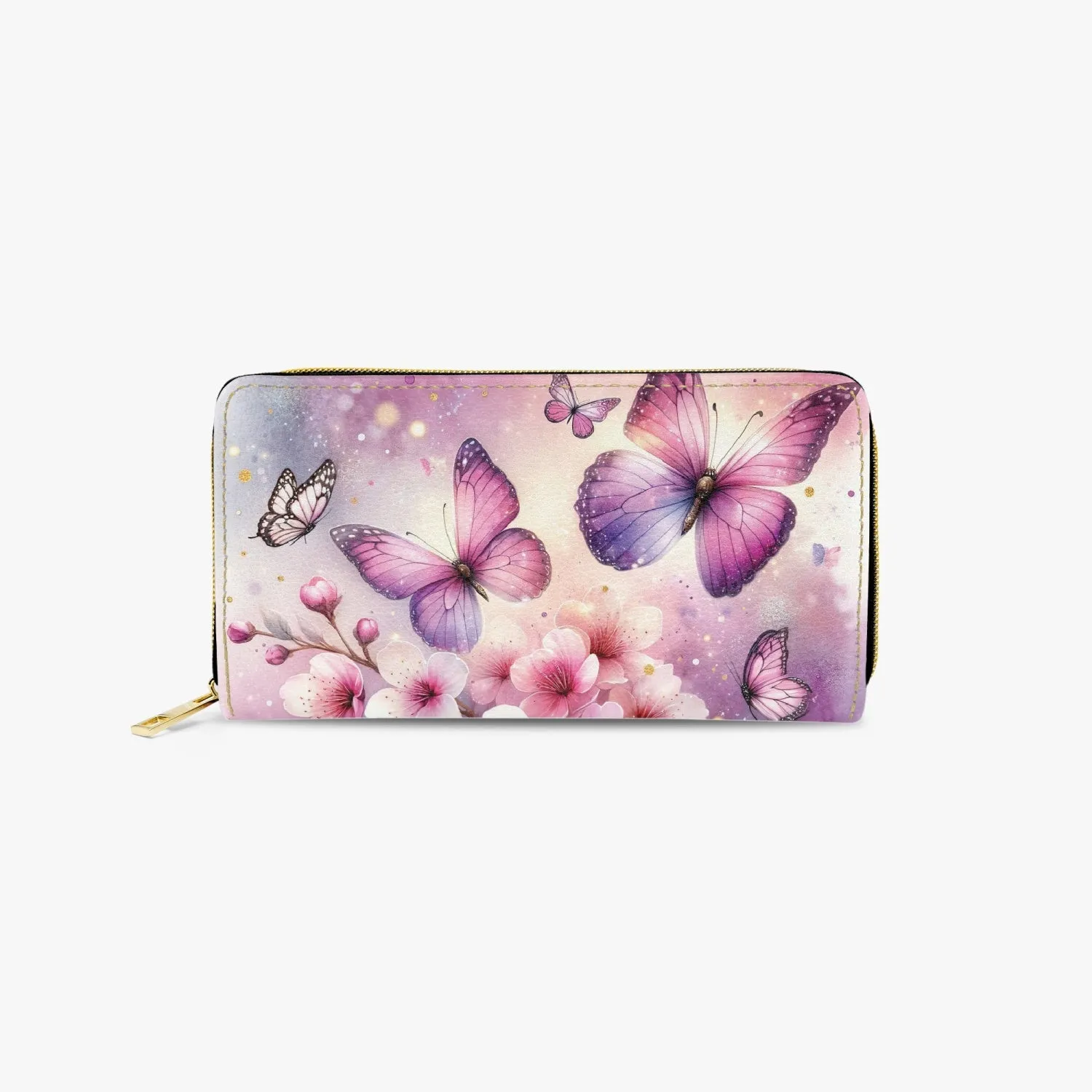 Long Type Zipper Purse, Butterfly Dreams, awd-556