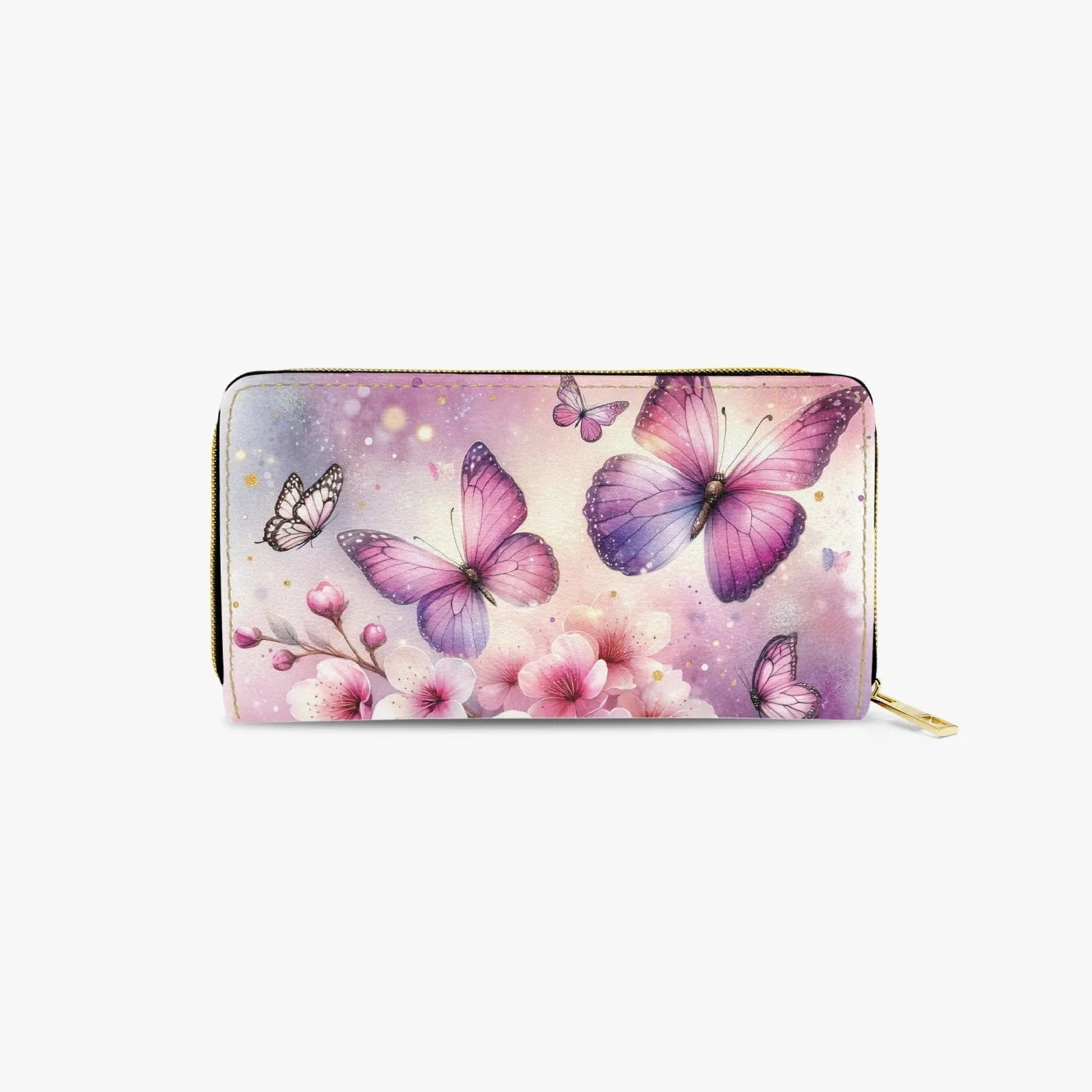 Long Type Zipper Purse, Butterfly Dreams, awd-556