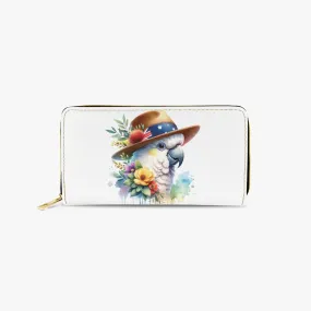 Long Type Zipper Purse, Cockatoo, awd-1339