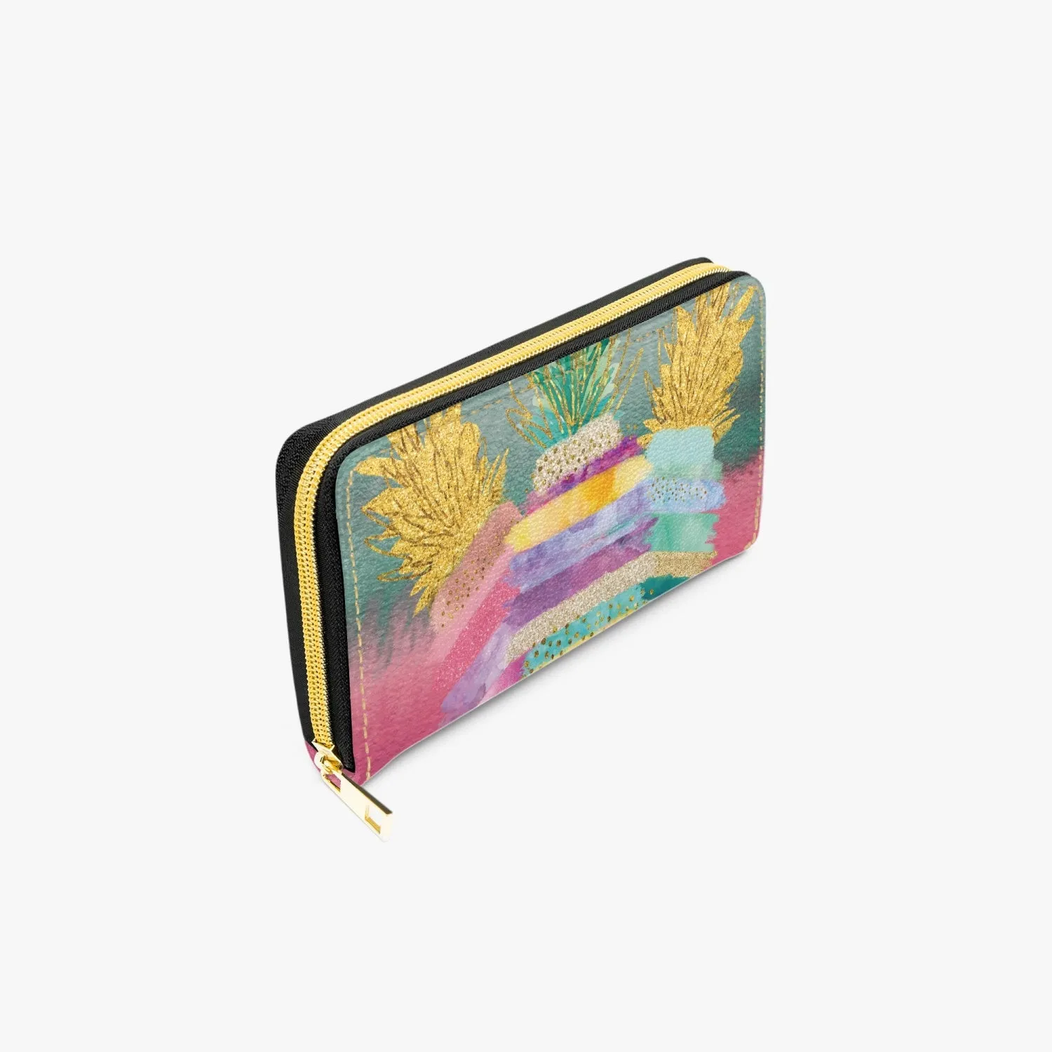 Long Type Zipper Purse, Pineapples, awd-1365