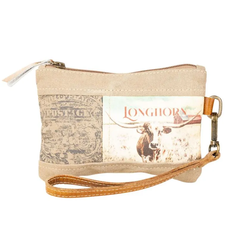 Longhorn Wristlet Pouch