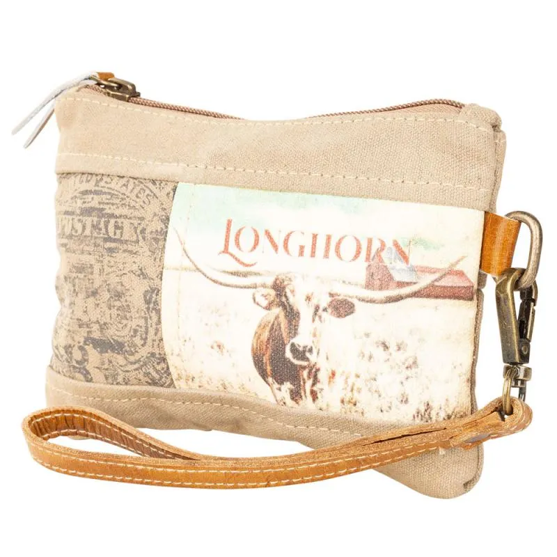 Longhorn Wristlet Pouch