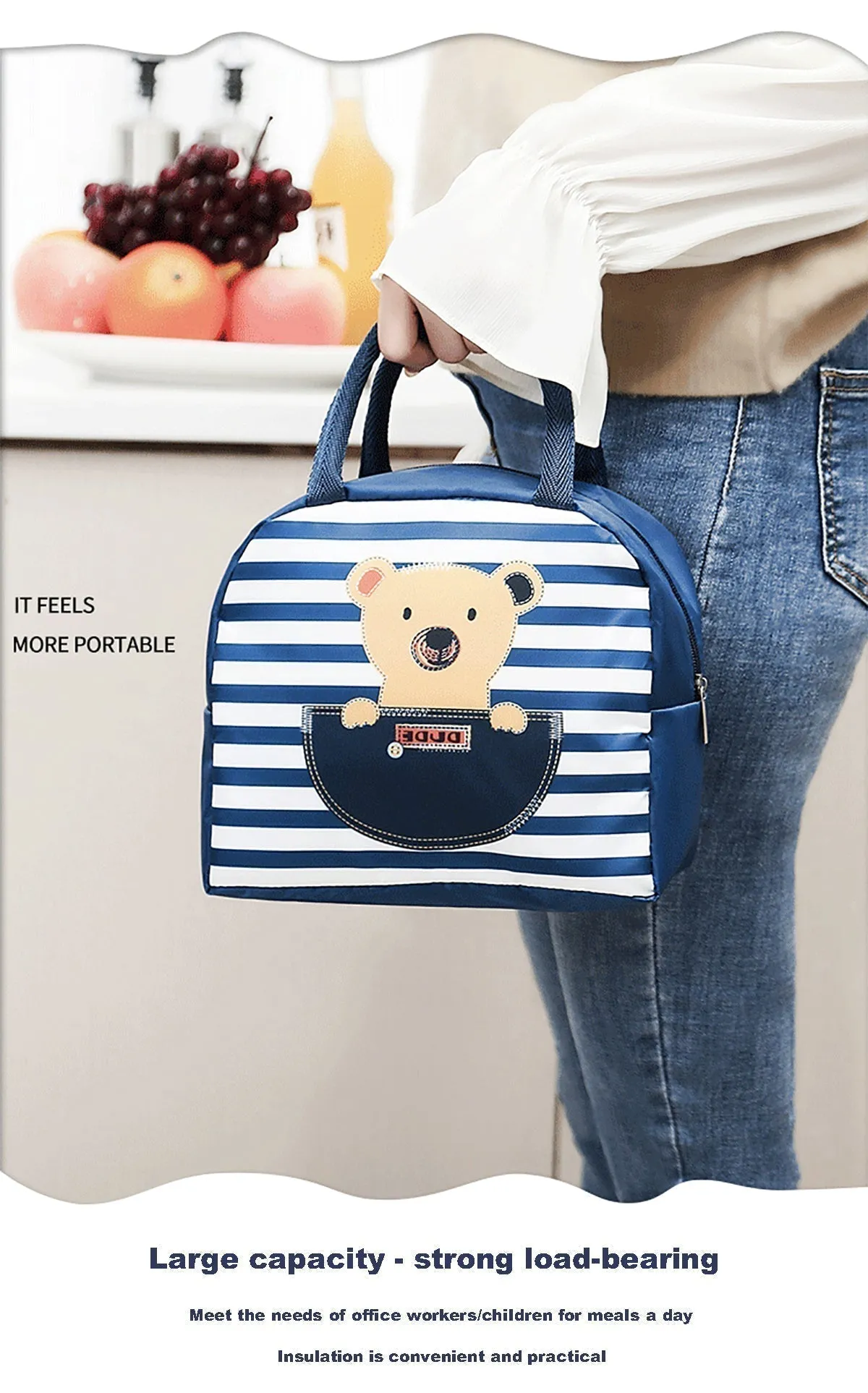 Lunch Box Insulated Bag Soft Leakproof Lunch Bag for Kids Men Women, Durable Thermal Lunch Pail for School Work Office | Fit 6 Cans-Yellow Dragon