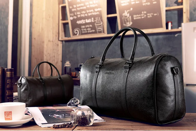 Luxury Brand Natural Genuine Leather travel Vintage handbags Business Luggage bag