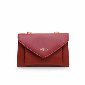 Maroon Casual Shoulder Bag P55480