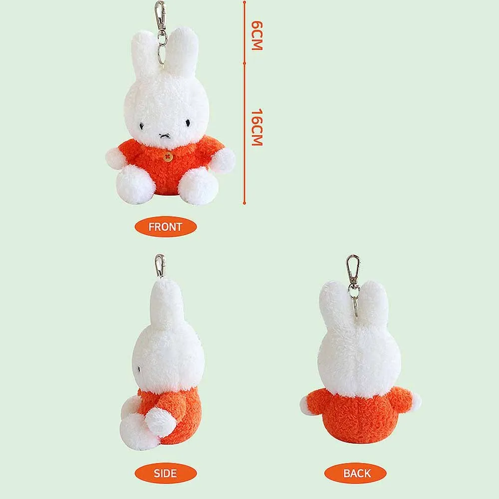 Miffy Sitting Clip-On Plush: Orange