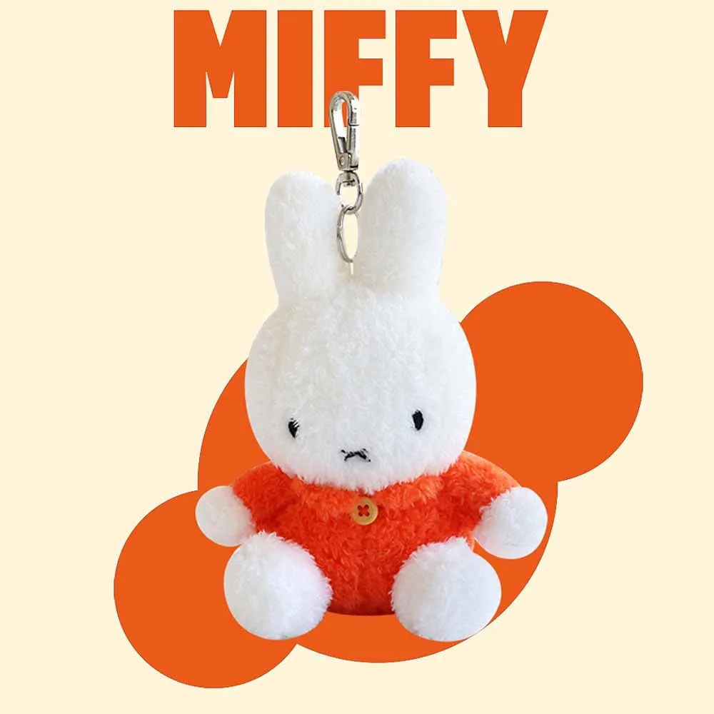 Miffy Sitting Clip-On Plush: Orange