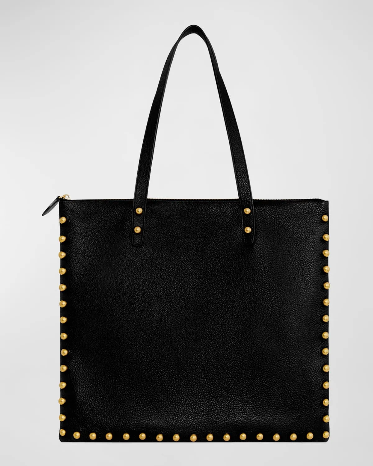 Milan Studded Leather Tote Bag