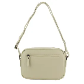 Milleni - NL3871 Small leather sidebag - Cement