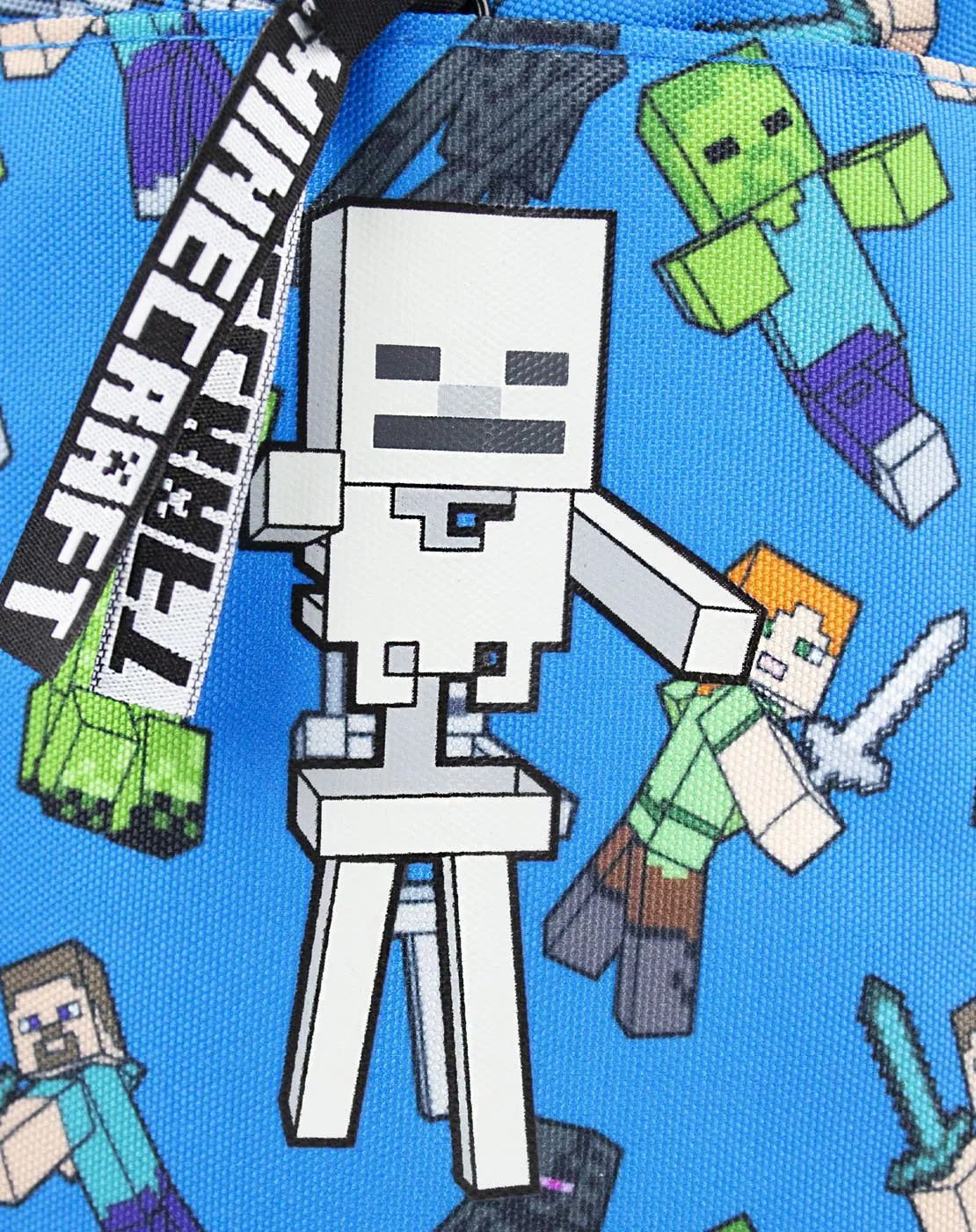 Minecraft Characters All Over Print Kids Blue Backpack