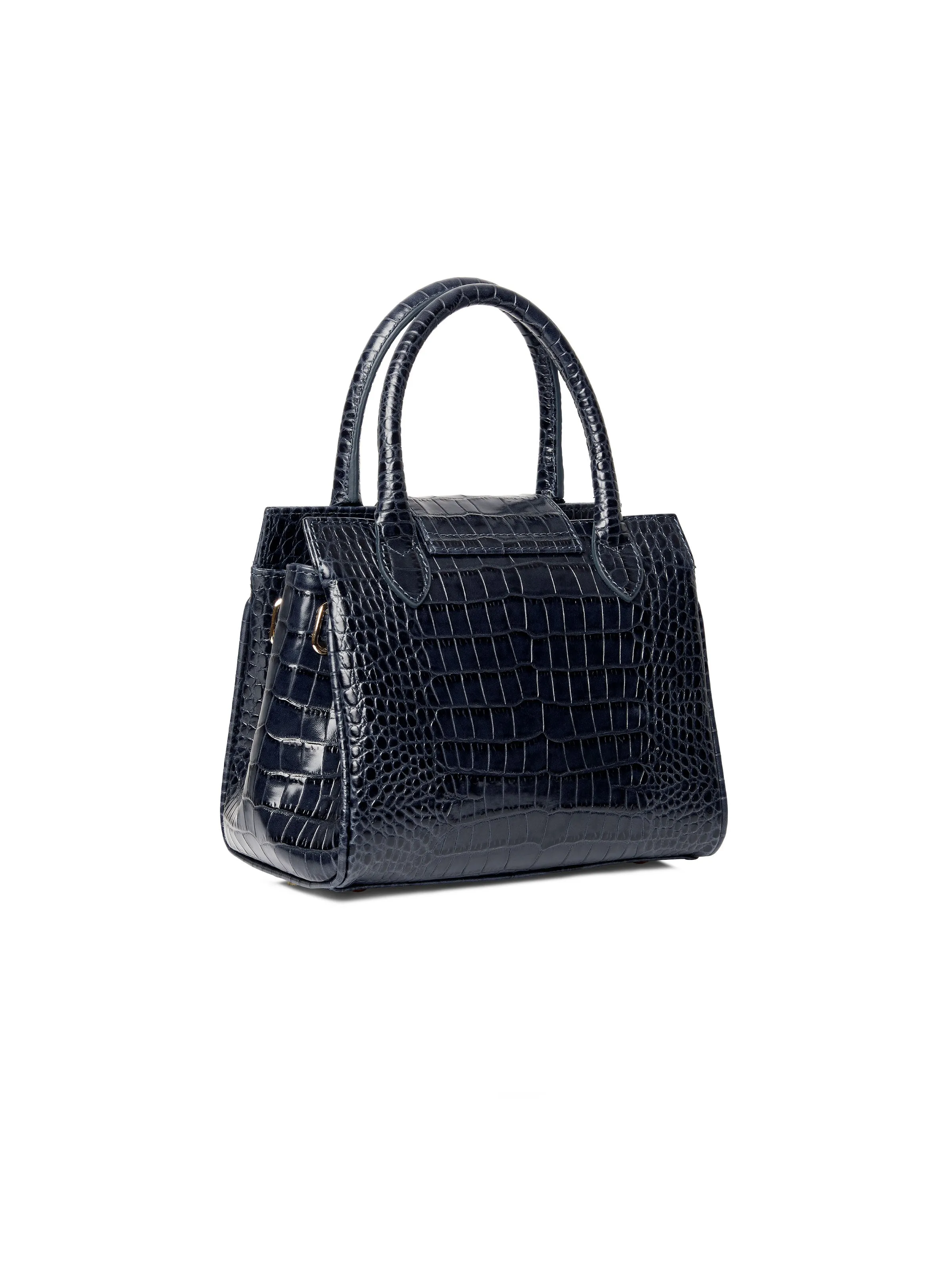 Mini Windsor Handbag - High Shine Navy