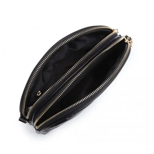 Miss Lulu Trendy Tassel Crossbody Bag - Black | Fashionable & Functional Handbag