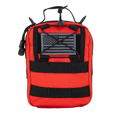 Molle Bleeding Control Bag, 6.5" x 3" x 8", Red