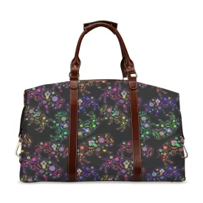 Neon Floral Buffalos Classic Travel Bag