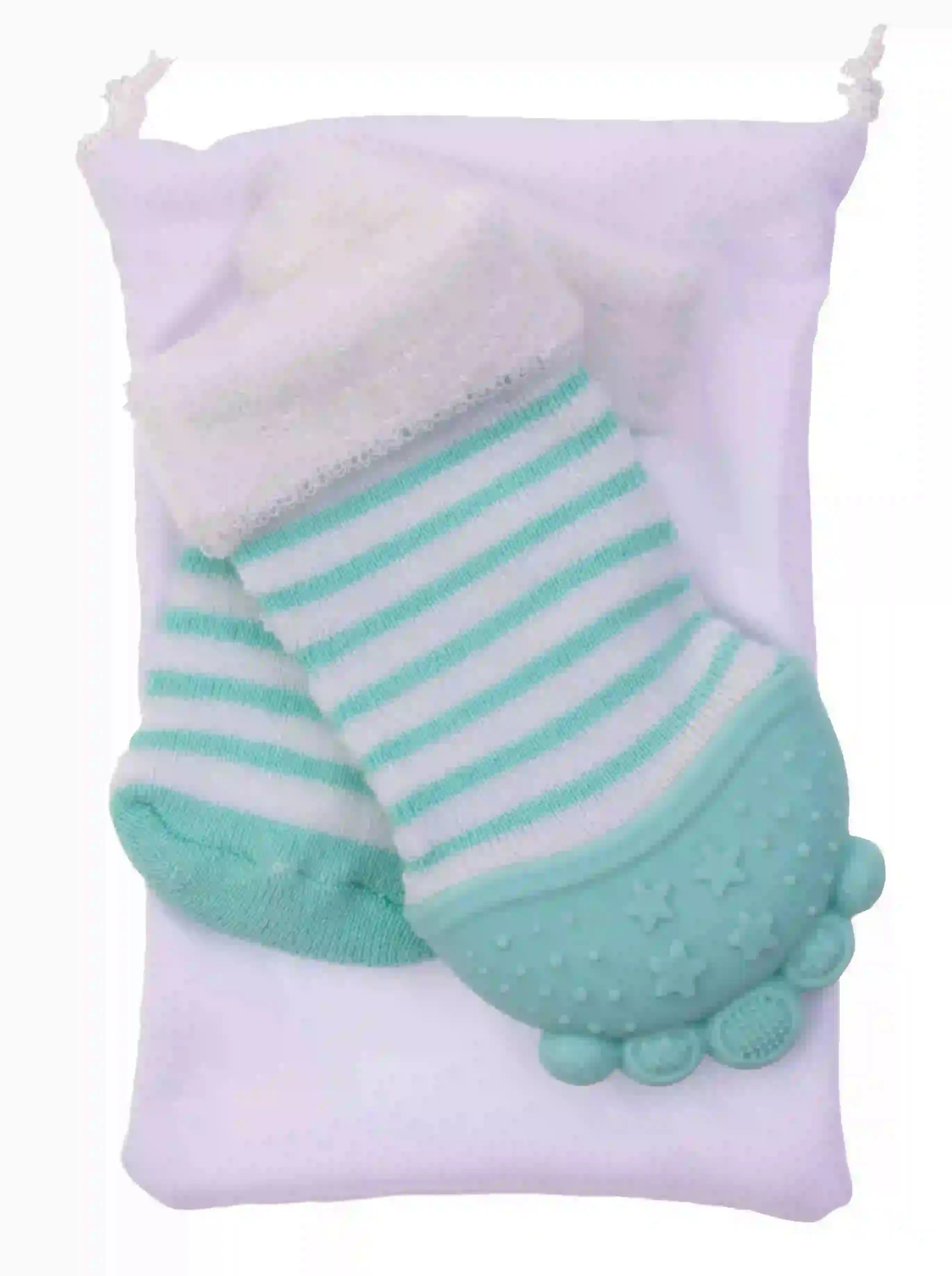 Nuby Teething Socks - 1 Pack - 3M 