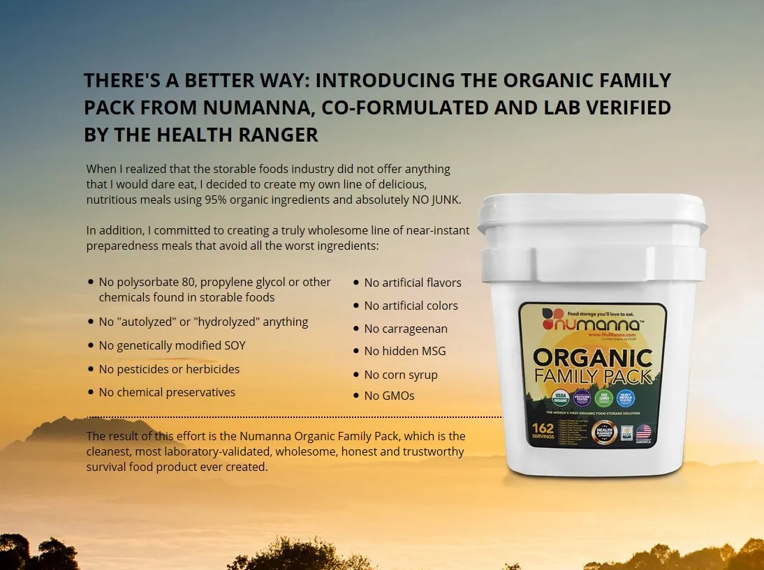 NuManna - USDA Organic Family Pack - 162 Servings