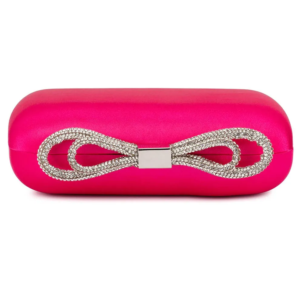 OB2133 ADA CRYSTAL BOW CLUTCH