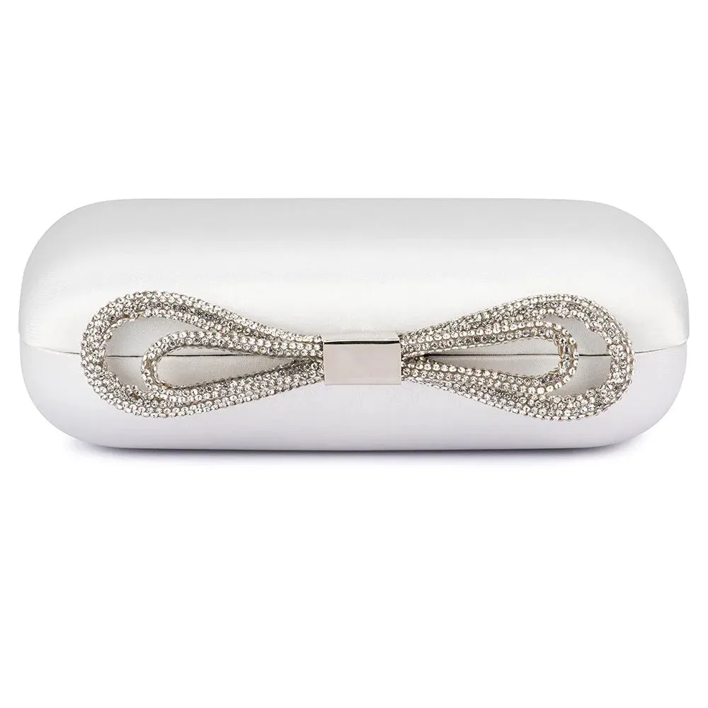 OB2133 ADA CRYSTAL BOW CLUTCH