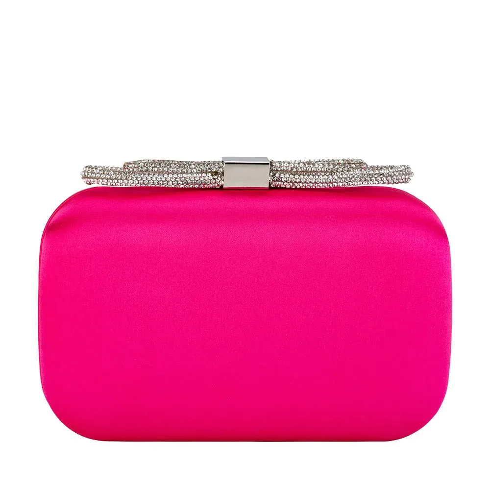 OB2133 ADA CRYSTAL BOW CLUTCH