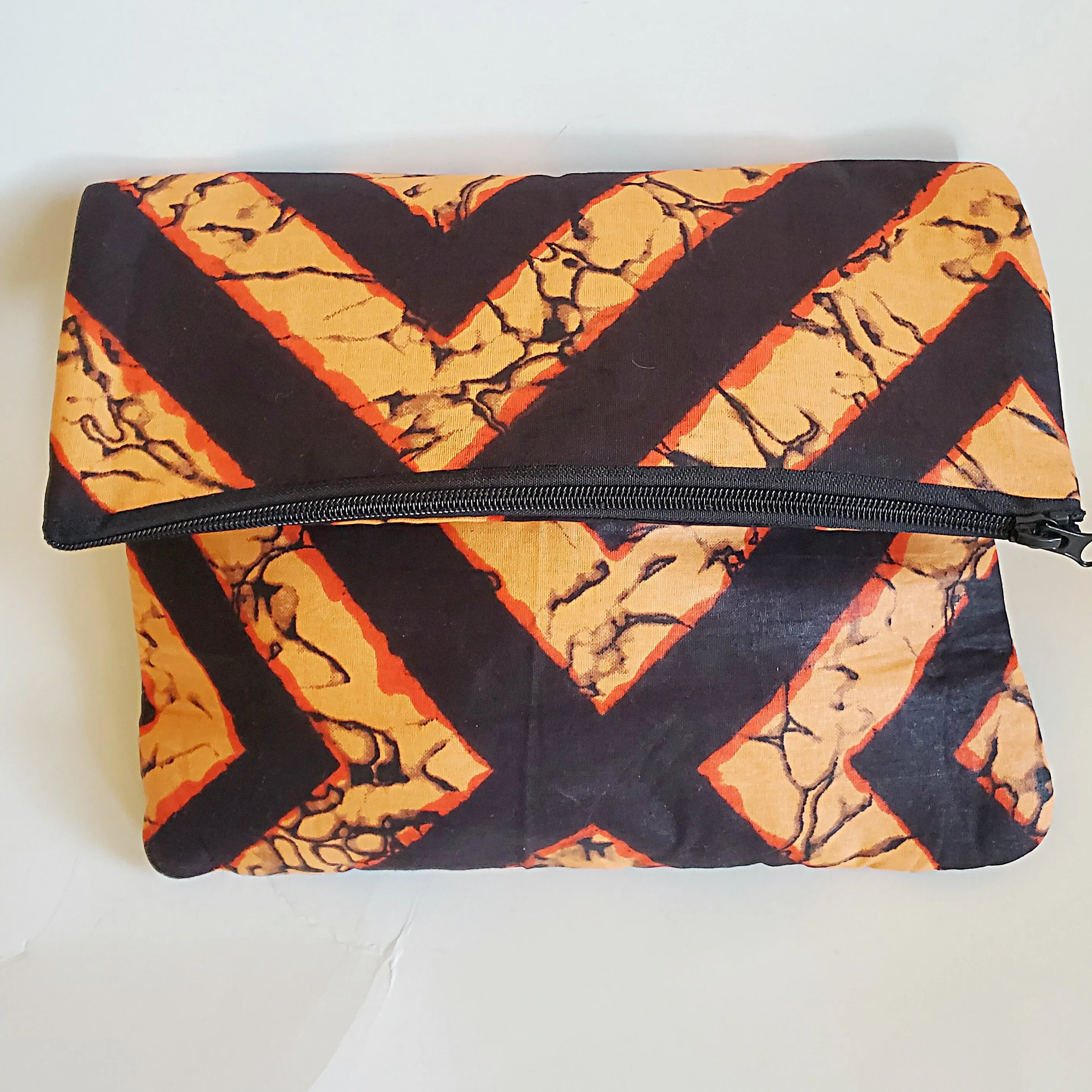 Orange Burst Vedazzling Clutch