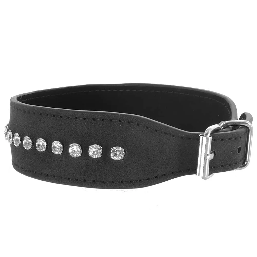 Ouch! Diamond Studded Collar With Leash