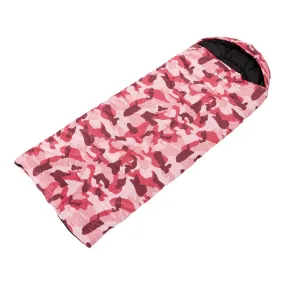 Outdoor Equipped Kids Pink Camo Sleeping Bag