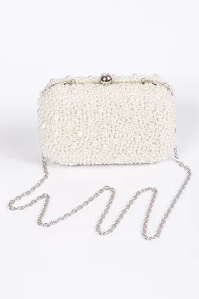 Pearl Bead Clutch Bag