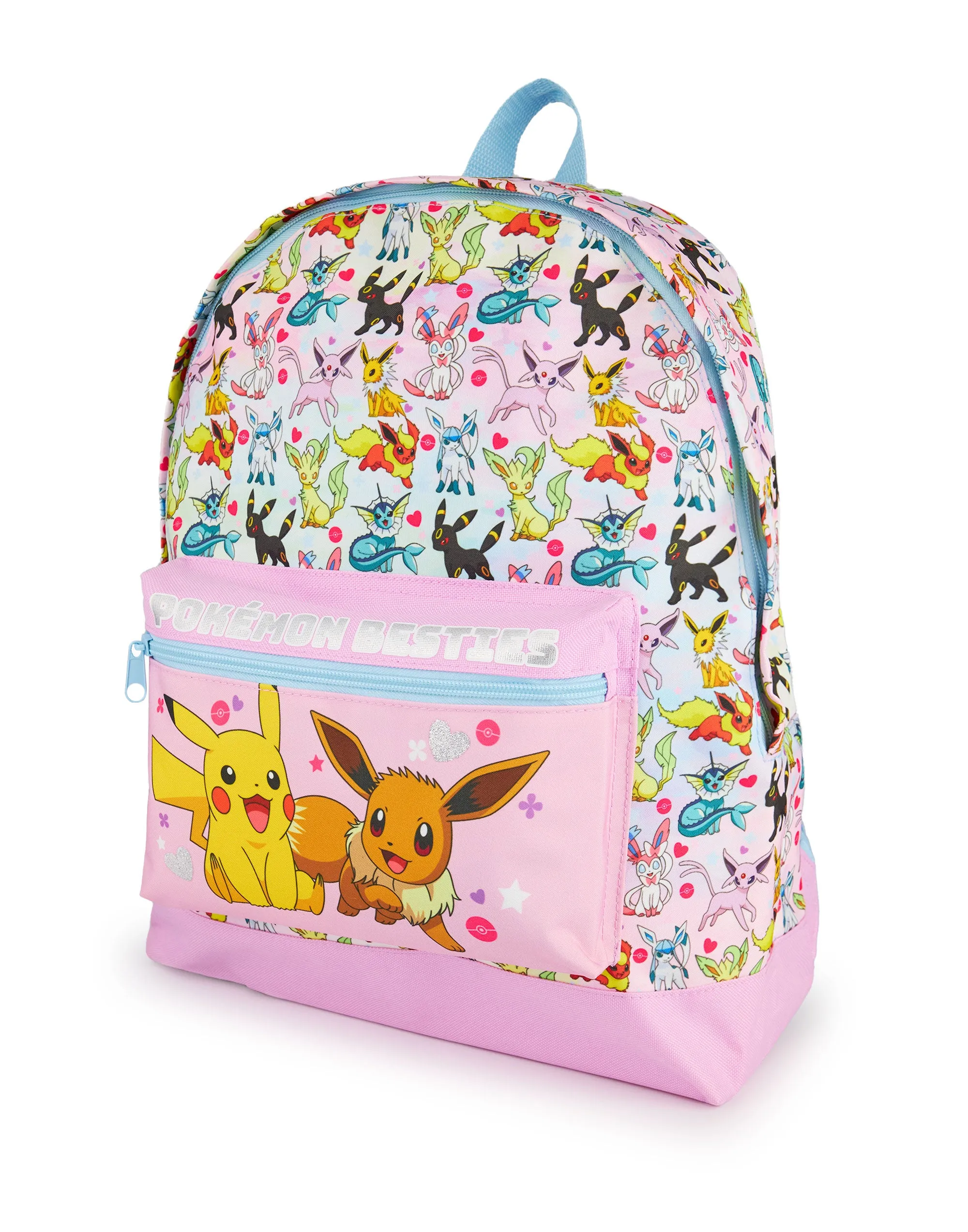 Pokémon Pikachu Eevee Besties Glitter Girl's Backpack