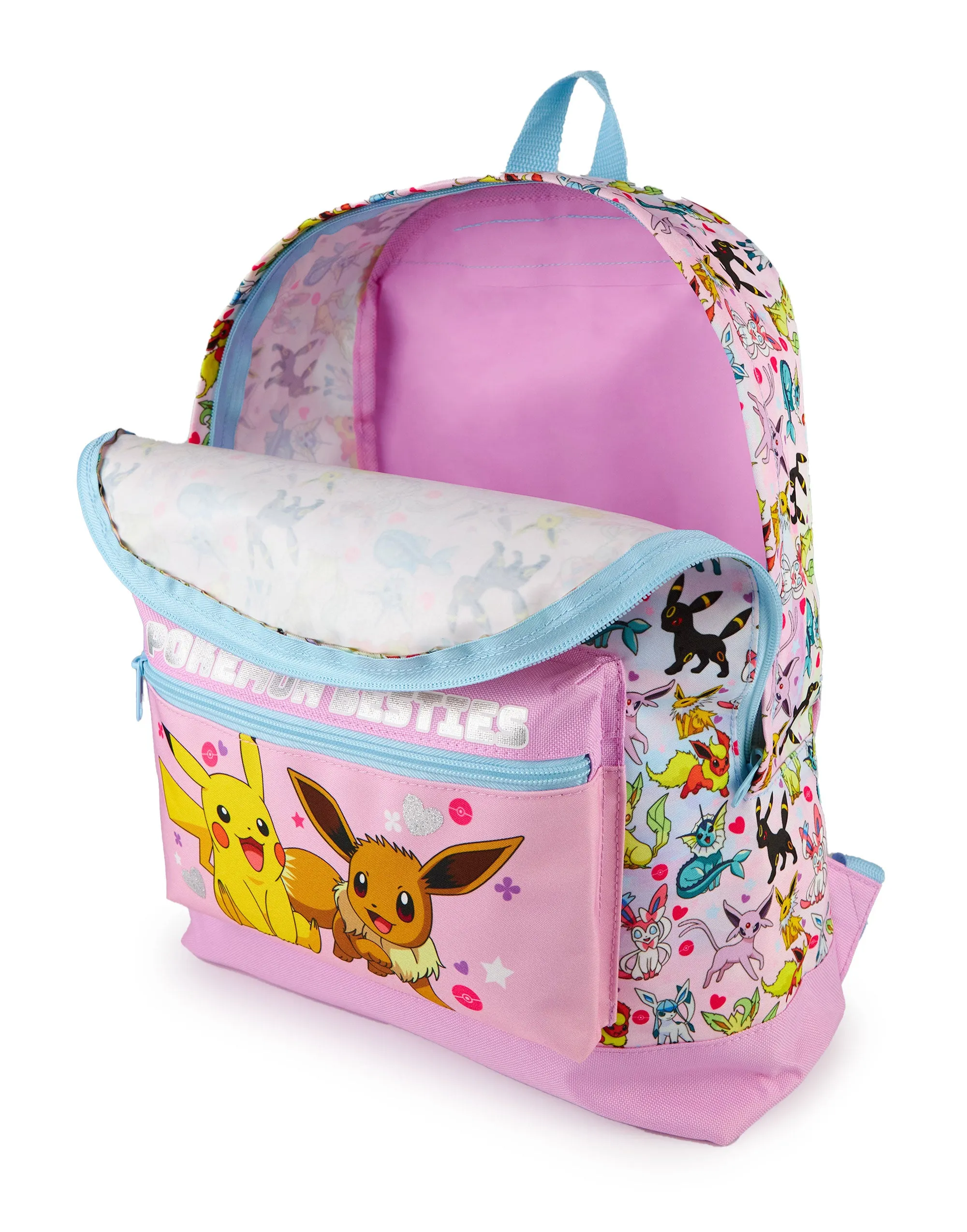 Pokémon Pikachu Eevee Besties Glitter Girl's Backpack