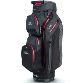 PowaKaddy Dri Tech Waterproof Cart Bag - Black/Gun Metal/Pink Trim