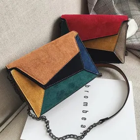 PU Patch Square Shoulder Bag