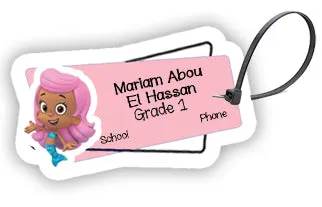 ""Bubble Guppies" School labels packs