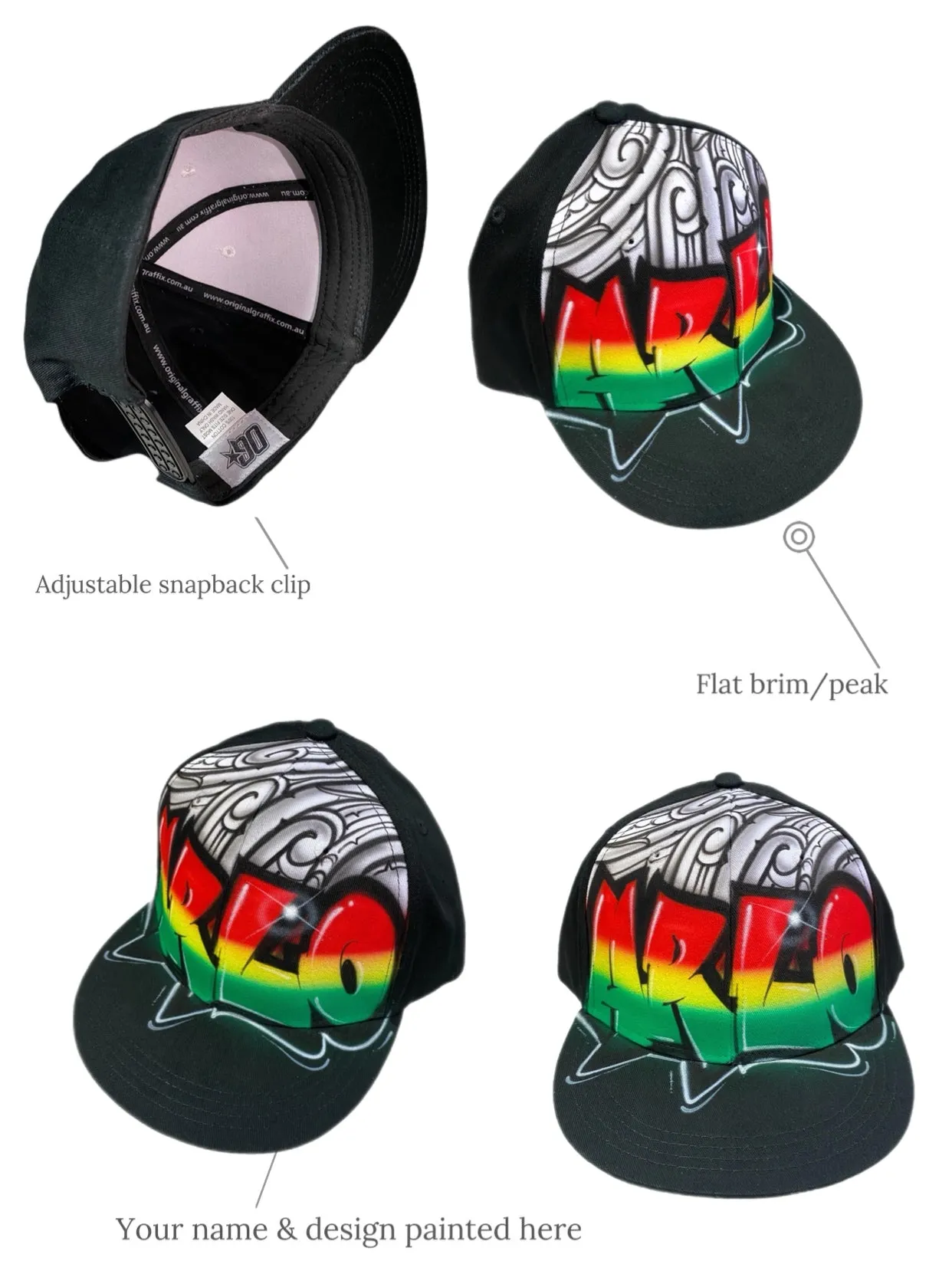 Rasta Maori Style Canvas and Cap Combo